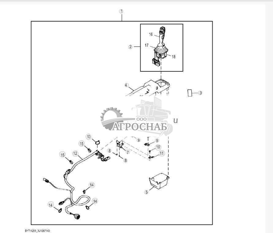 Single Axis Lever to Multi Axis Lever with Additional Aux Kit 